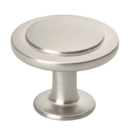 Gliderite Hardware 1-1/4 in. Satin Nickel Round Ring Cabinet Knob, 10PK 80960-SN-10
